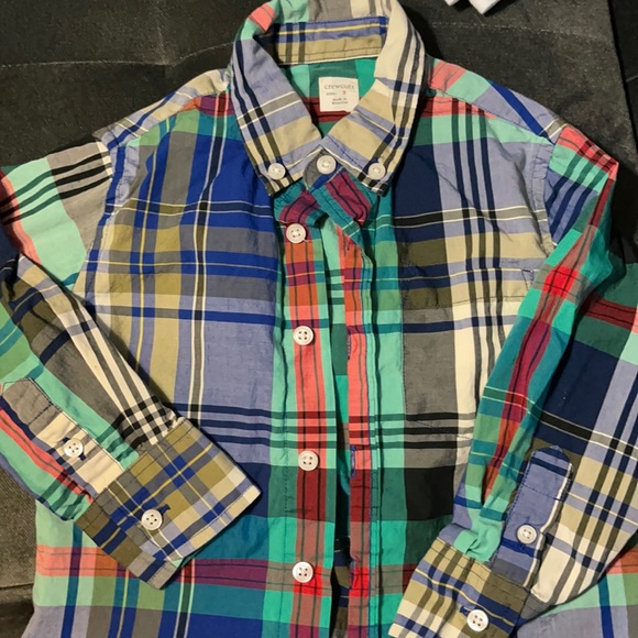 Crewcuts boys size 3 button down plaid shirt - Picture 2 of 6